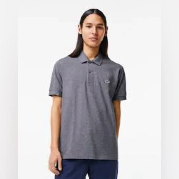 Lacoste Shirt Mens Size 5 US Large Gray Polo Devanlay - Picture 2 of 8
